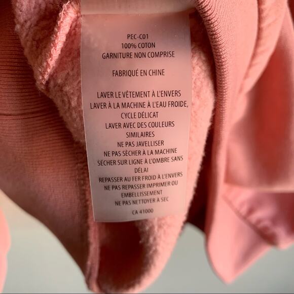 Soul Cycle P.E. Nation Peach Crewneck Sweatshirt Size XS - Picture 6 of 9